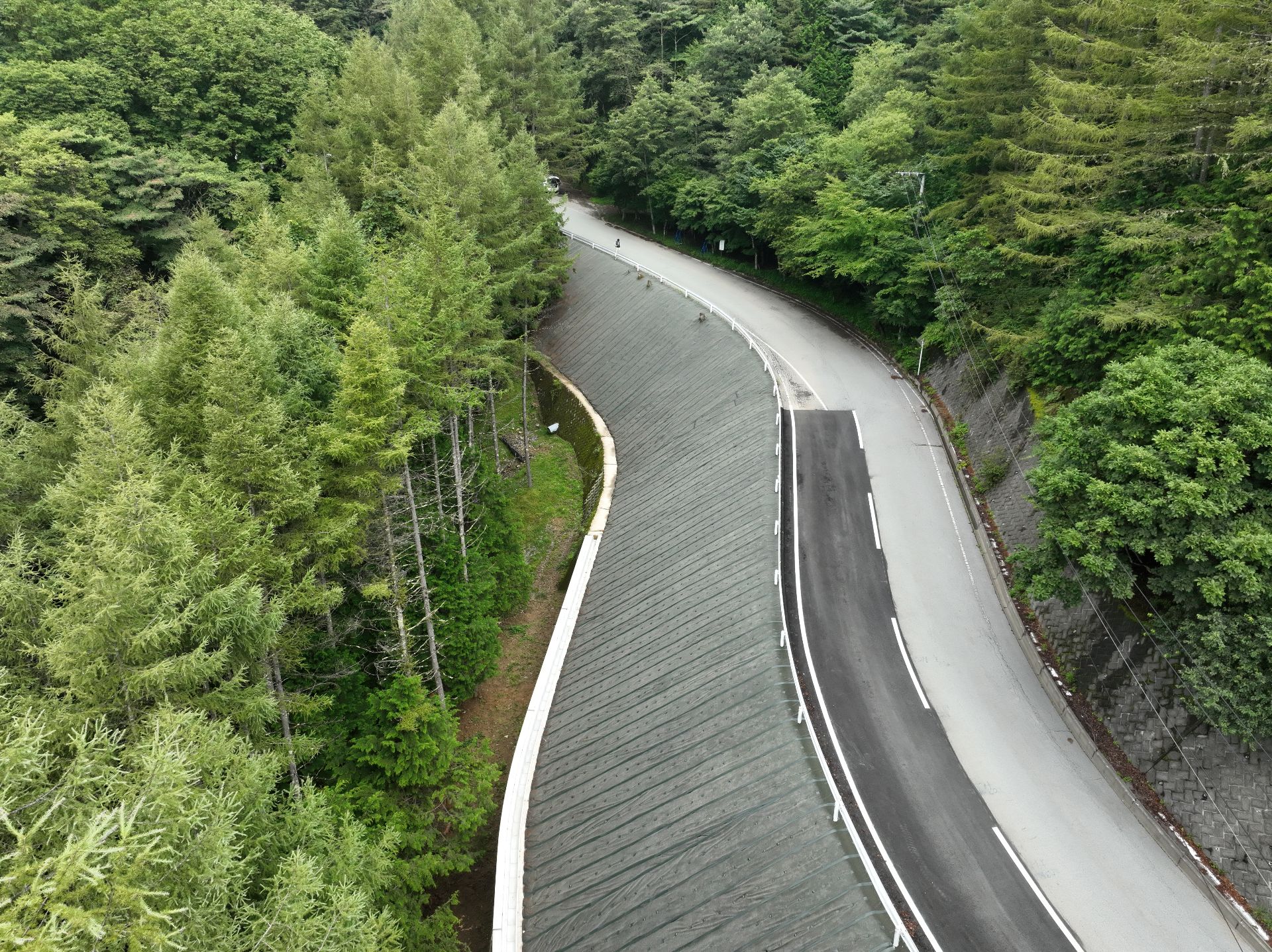 施工事例02：柳平塩山線災害防除工事の施工写真